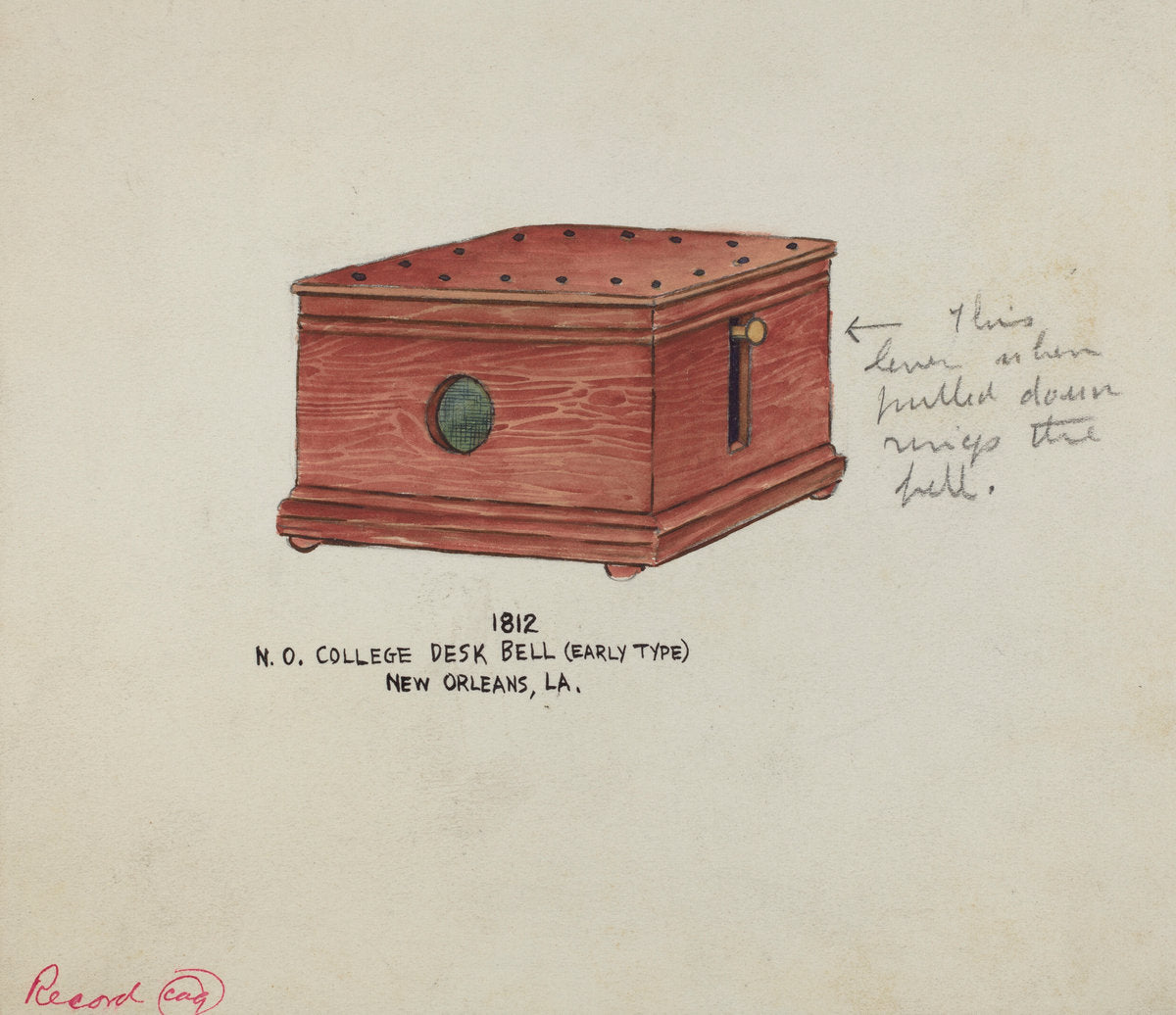 1935/1942 by American 20th Century (Desk Bell), 16X12"(A3)Poster Print