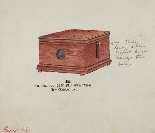 1935/1942 by American 20th Century (Desk Bell), 16X12"(A3)Poster Print