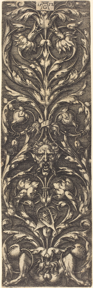 Ornament by Heinrich Aldegrever (German, 1502 - 1555/1561), 16X12"(A3)Poster Print