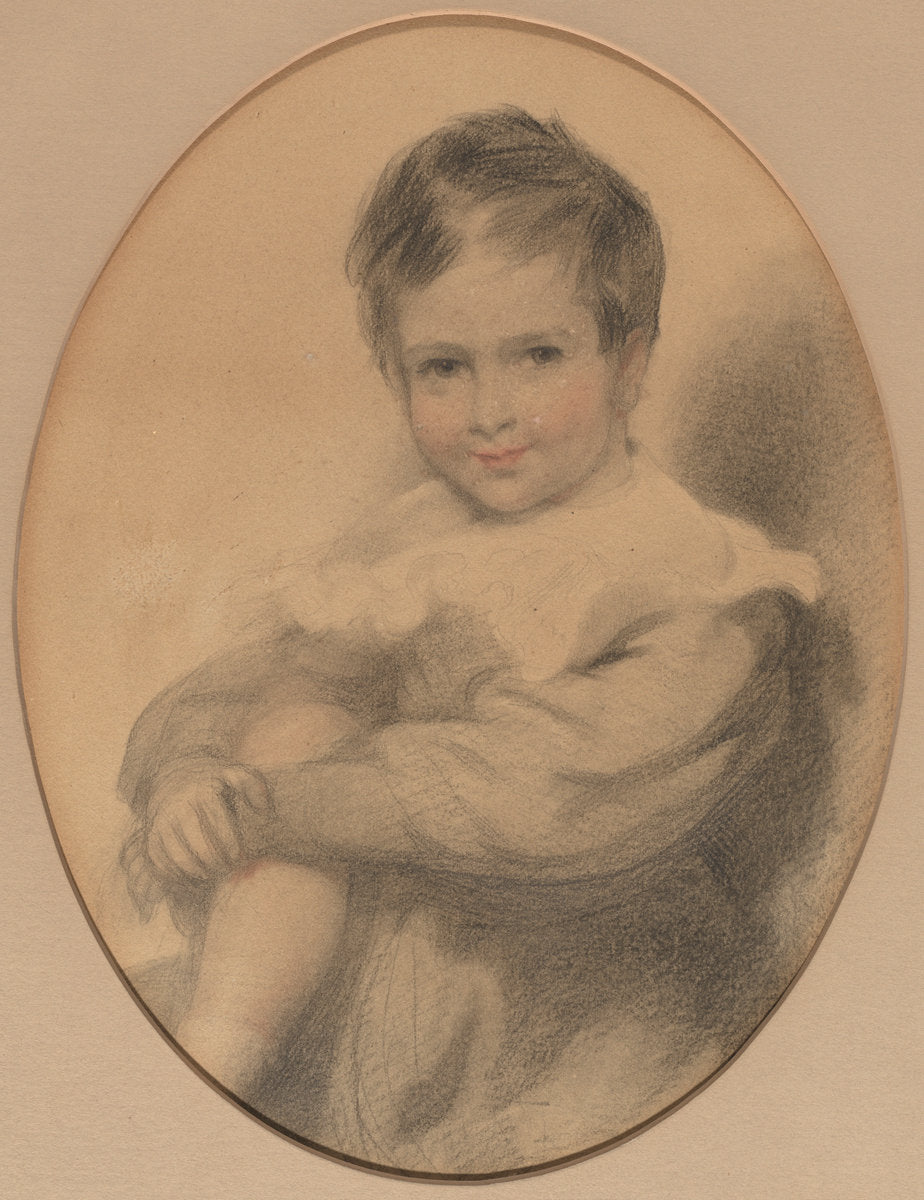 Seated Boy by Sir Thomas Lawrence (British, 1769 - 1830), 16X12"(A3)Poster Print
