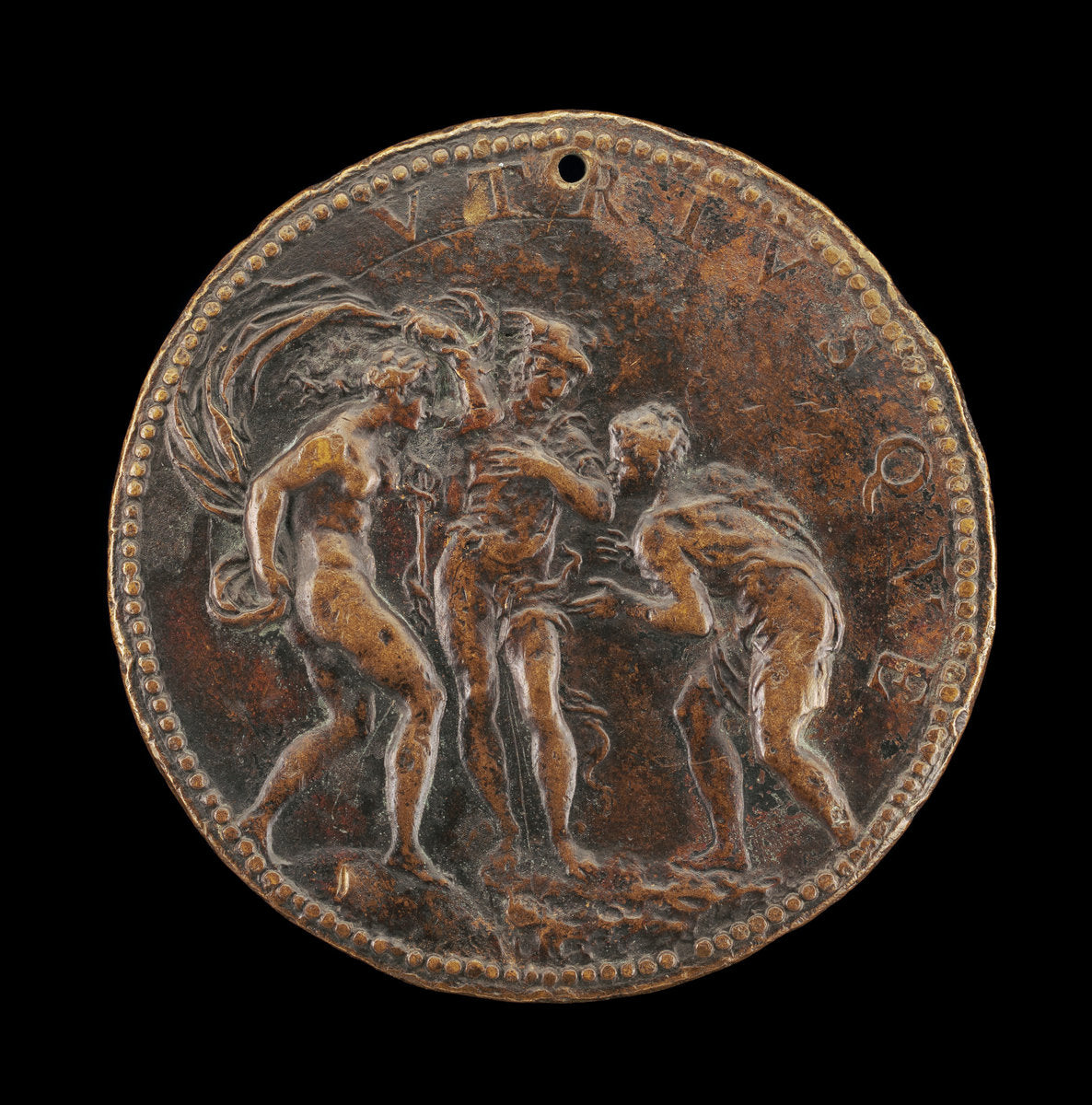 Lomazzo Presented to Mercury by Fortune [reverse] by Annibale Fontana (Milanese, 1540 - 1587), 16X12"(A3)Poster Print