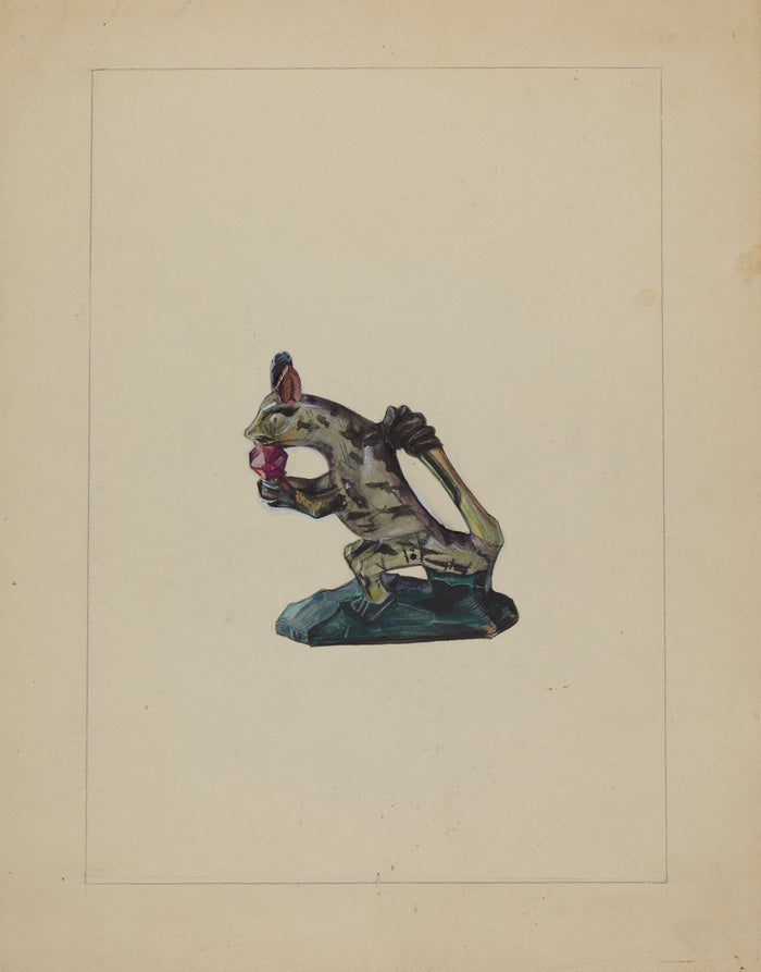 Pa. German Figurine by Mina Lowry (American, 1894 - 1942), 16X12