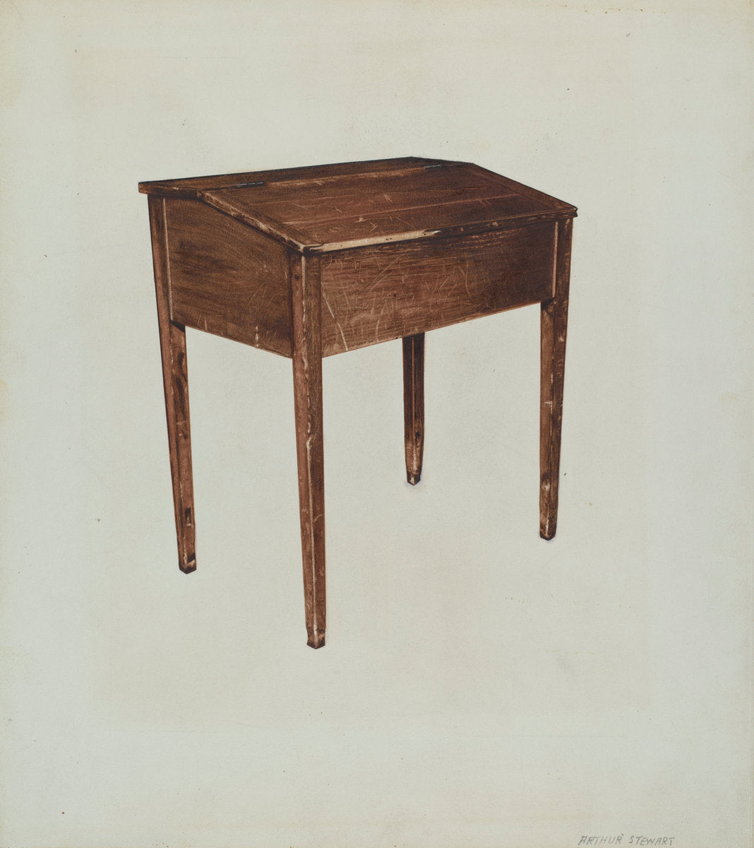 Desk by Arthur Stewart (American, active c. 1935), 16X12"(A3)Poster Print