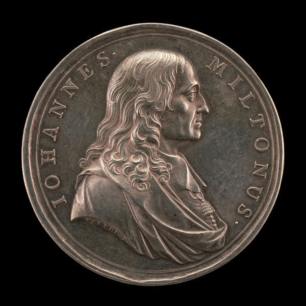 John Milton, 1608-1674, Poet [obverse] by John Sigismund Tanner (English, born Germany, active 1728 - 1775), 16X12"(A3)Poster Print