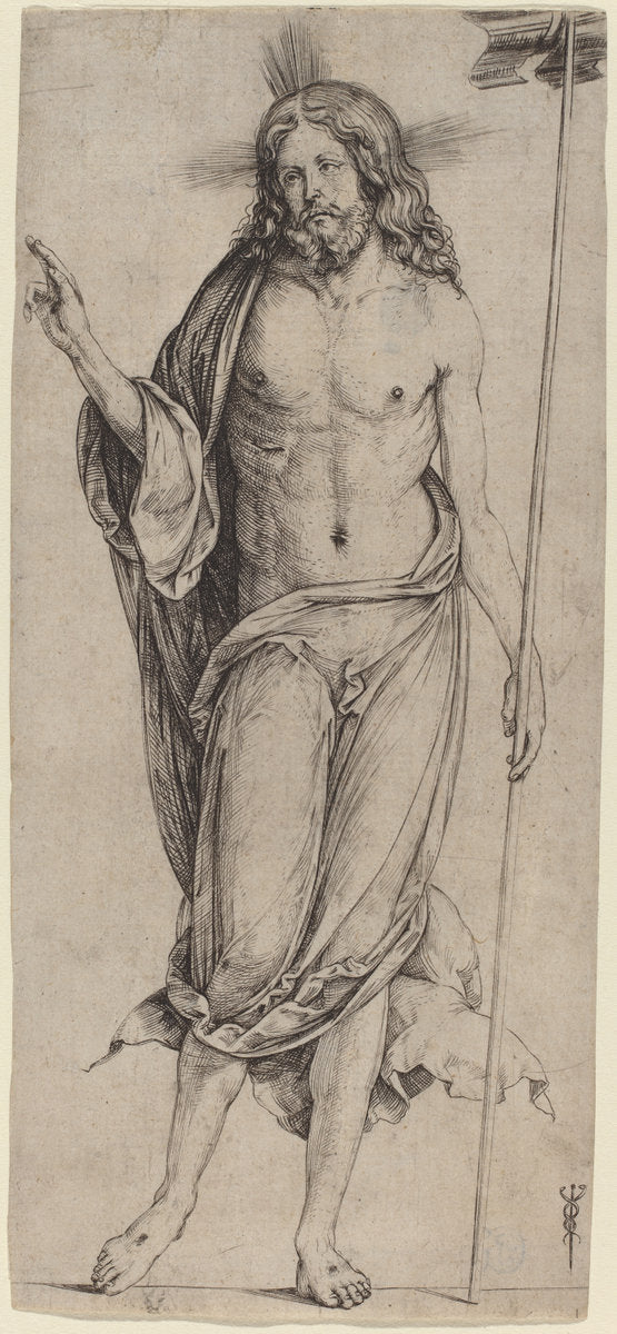 The Risen Christ by Jacopo de' Barbari (Italian, c. 1460/1470 - 1516 or before), 16X12"(A3)Poster Print