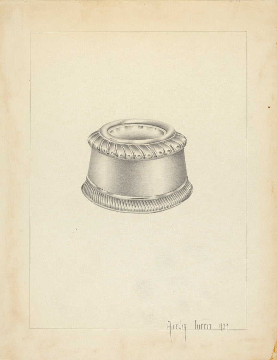 Silver Salt Trencher by Amelia Tuccio (American, active c. 1935), 16X12"(A3)Poster Print