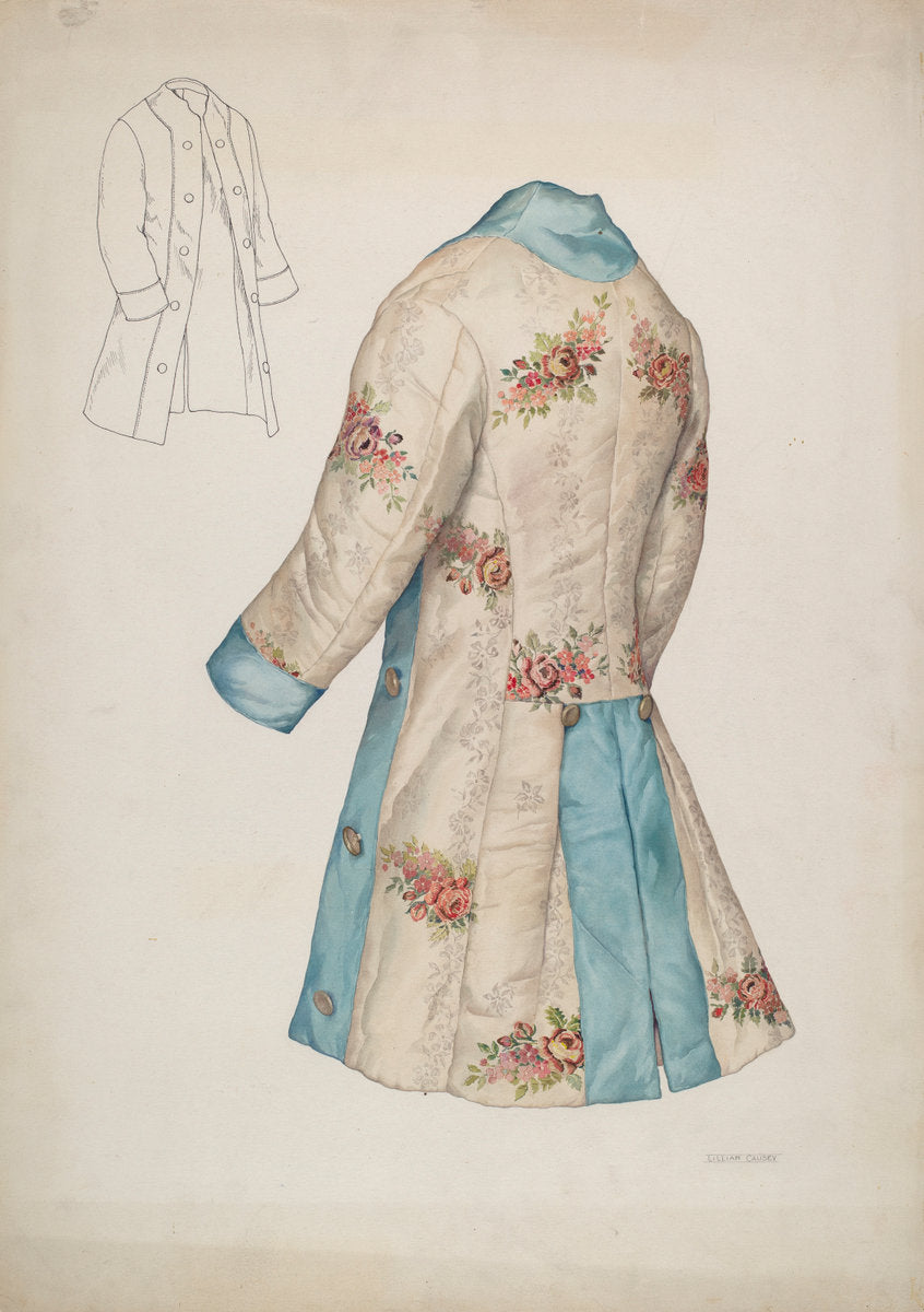 Child's Coat by Lillian Causey (American, active c. 1935), 16X12"(A3)Poster Print