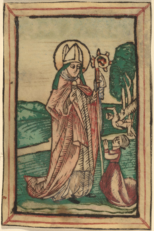 c. 1475 by Netherlandish 15th Century (Saint Poppo), 16X12"(A3)Poster Print