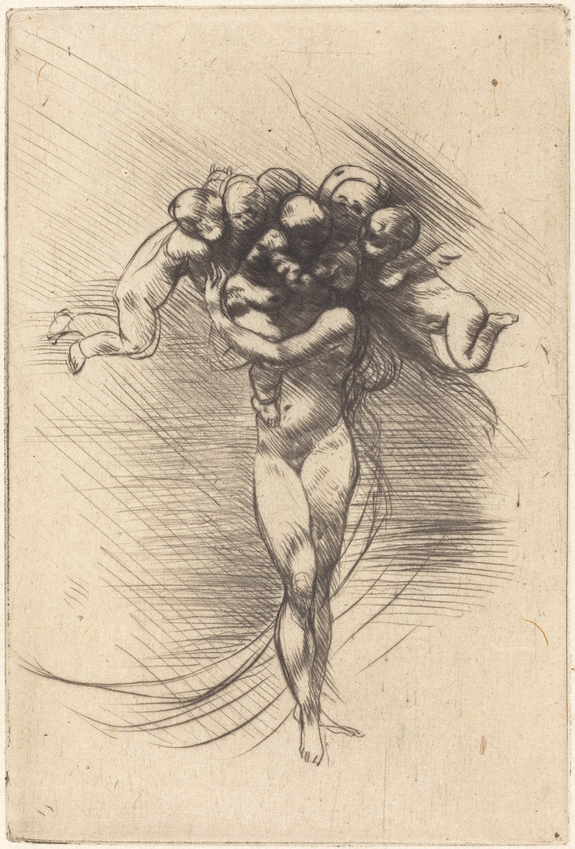Allegory of Spring by Auguste Rodin (French, 1840 - 1917), 16X12"(A3)Poster Print