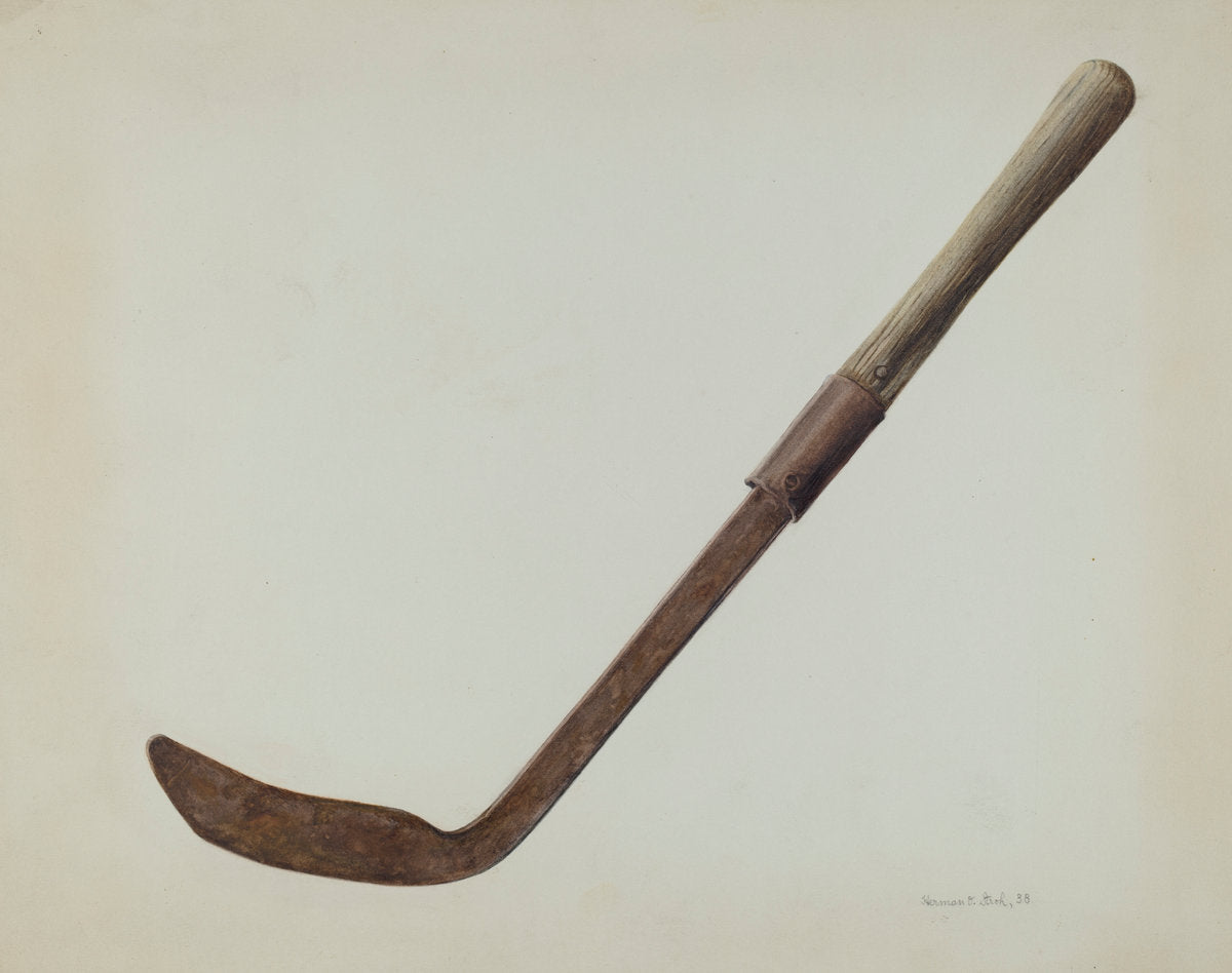 Corn Knife by Herman O. Stroh (American, active c. 1935), 16X12"(A3)Poster Print