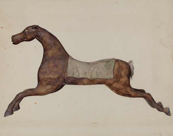 Horse by James Baare Turnbull (American, 1909 - 1976), 16X12"(A3)Poster Print