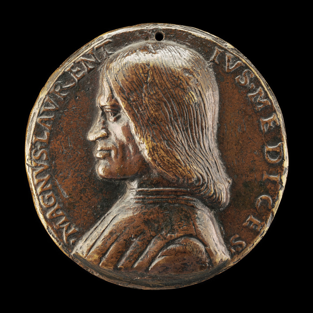Lorenzo de' Medici, il Magnifico, 1449-1492 [obverse] by Niccolò Fiorentino (Florentine, 1430 - 1514), 16X12"(A3)Poster Print
