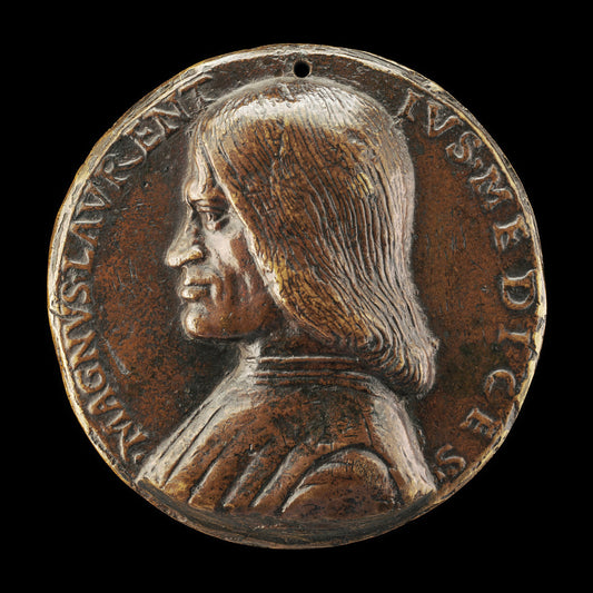 Lorenzo de' Medici, il Magnifico, 1449-1492 [obverse] by Niccolò Fiorentino (Florentine, 1430 - 1514), 16X12"(A3)Poster Print
