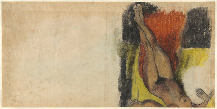 Study for Aita tamari vahine Judith te parari [verso] by Paul Gauguin (French, 1848 - 1903), 16X12