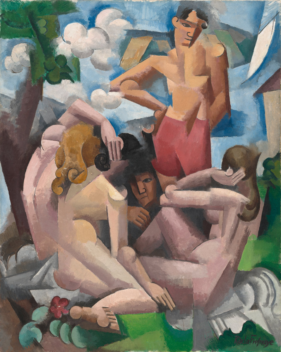 The Bathers by Roger de La Fresnaye (French, 1885 - 1925), 16X12"(A3)Poster Print