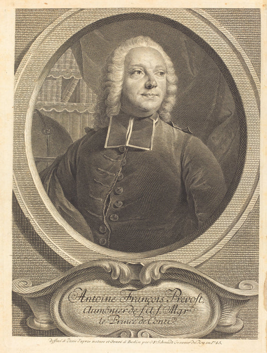 Antoine François Prevost by Georg Friedrich Schmidt (German, 1712 - 1775), 16X12"(A3)Poster Print