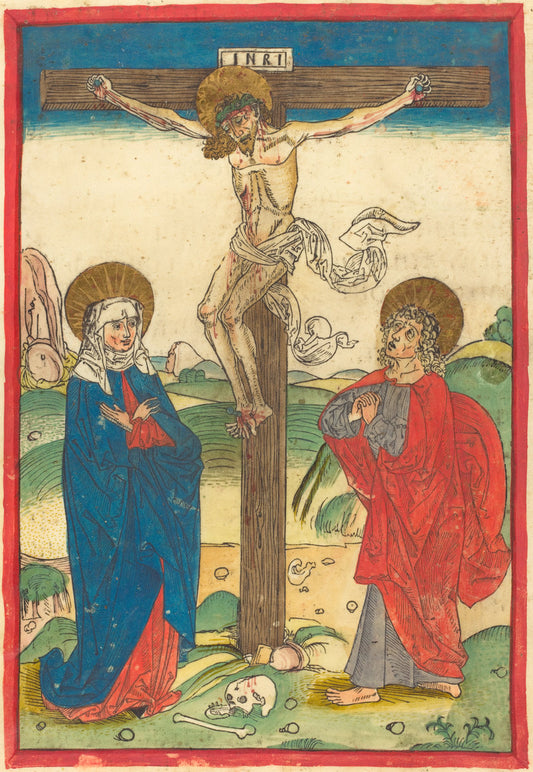 c. 1490 by German 15th Century (Christ on the Cross), 16X12"(A3)Poster Print