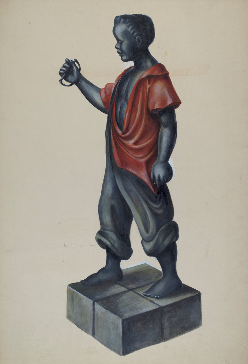 Hitching Post by Walter Hochstrasser (American, active c. 1935), 16X12"(A3)Poster Print