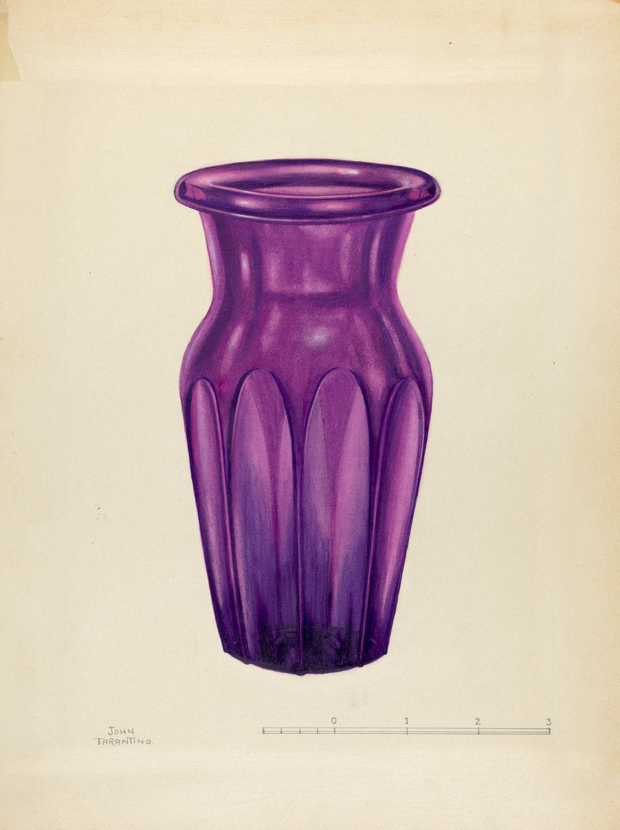 Vase by John Tarantino (American, active c. 1935), 16X12"(A3)Poster Print