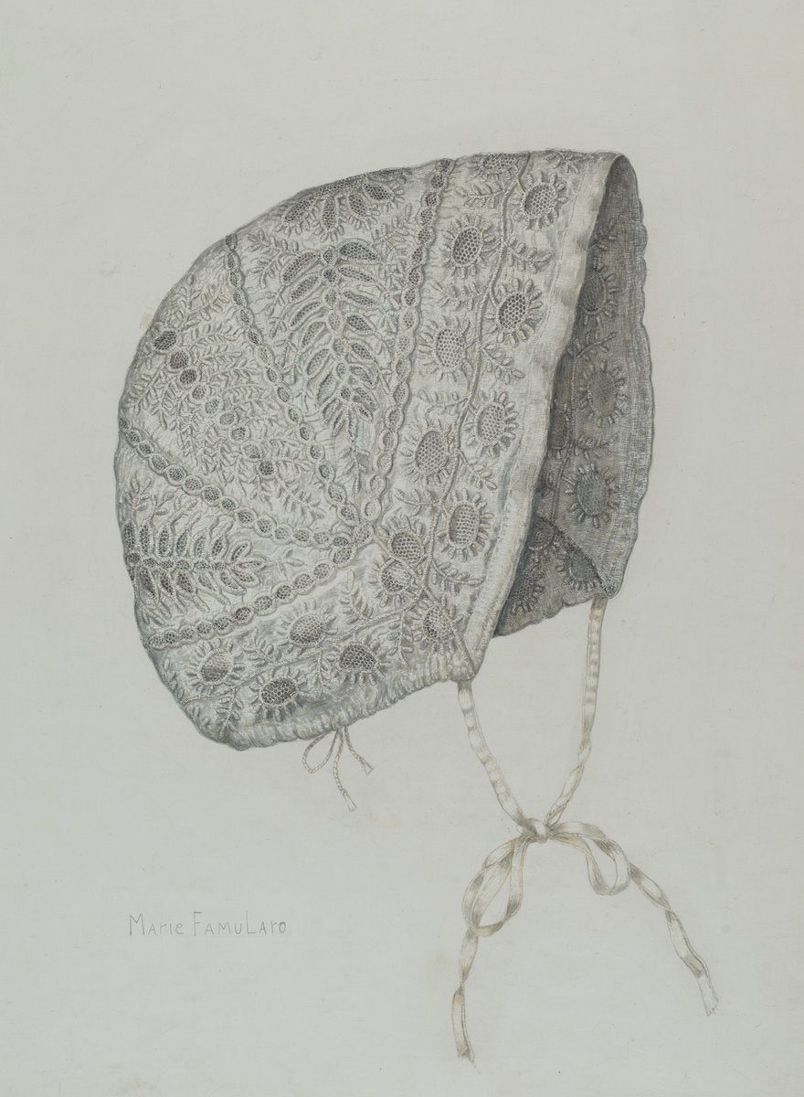 Infant's Cap by Marie Famularo (American, 1901 - 1975), 16X12"(A3)Poster Print