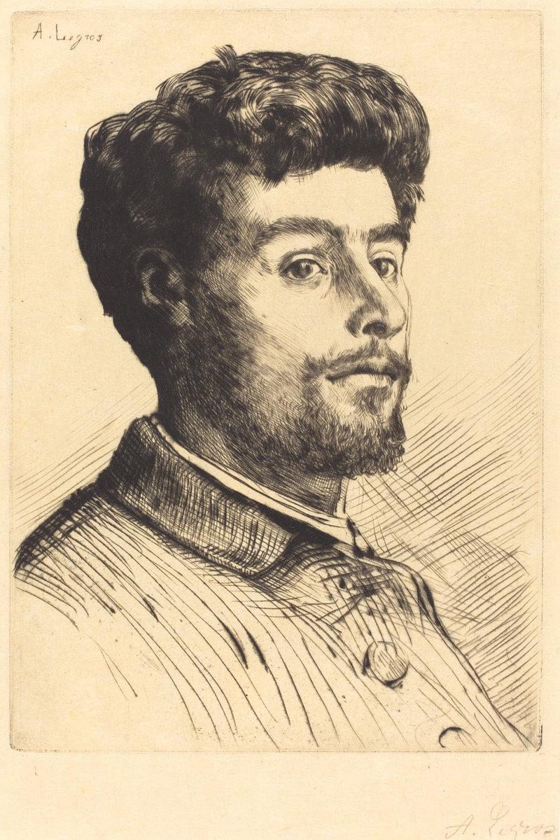 Frederic Regamey by Alphonse Legros (French, 1837 - 1911), 16X12"(A3)Poster Print