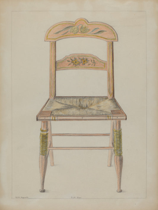 Toy Chair by Edith Magnette (American, active c. 1935), 16X12"(A3)Poster Print