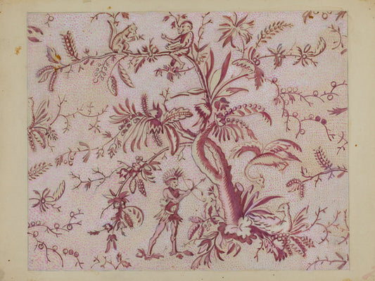 Block Print by George Loughridge (American, active c. 1935), 16X12"(A3)Poster Print