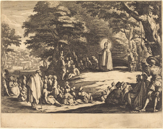 Saint Amond by Jacques Callot (French, 1592 - 1635), 16X12"(A3)Poster Print