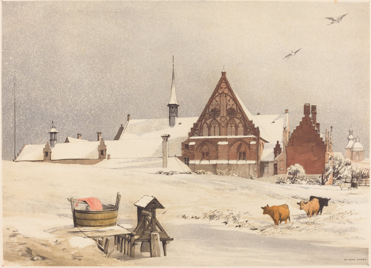 Byloke, Ghent by Thomas Shotter Boys (British, 1803 - 1874), 16X12"(A3)Poster Print