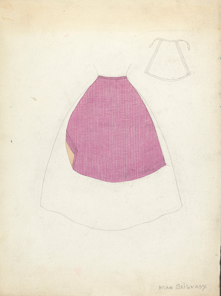 Apron by Mae Szilvasy (American, active c. 1935), 16X12"(A3)Poster Print