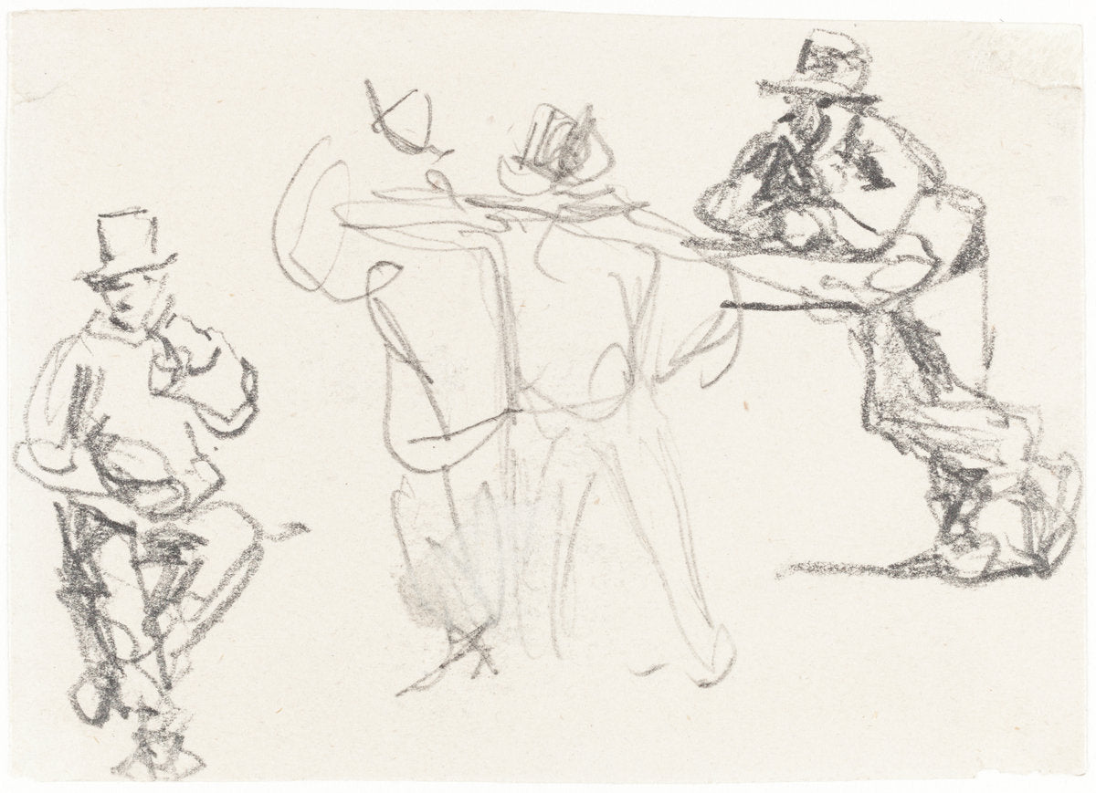 Studies of a Male Figure by William Henry Hunt (British, 1790 - 1864), 16X12"(A3)Poster Print