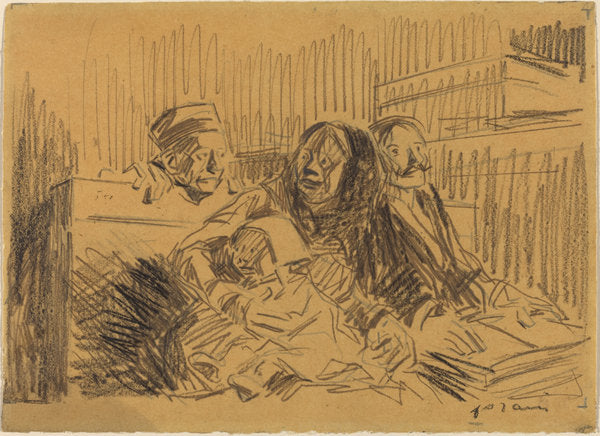 Defenseur et Accuse by Jean-Louis Forain (French, 1852 - 1931), 16X12"(A3)Poster Print