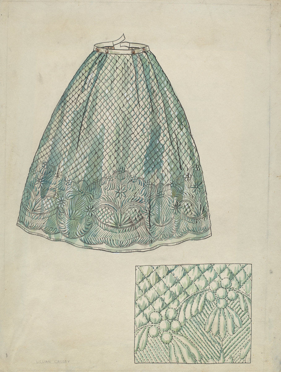 Petticoat by Lillian Causey (American, active c. 1935), 16X12"(A3)Poster Print