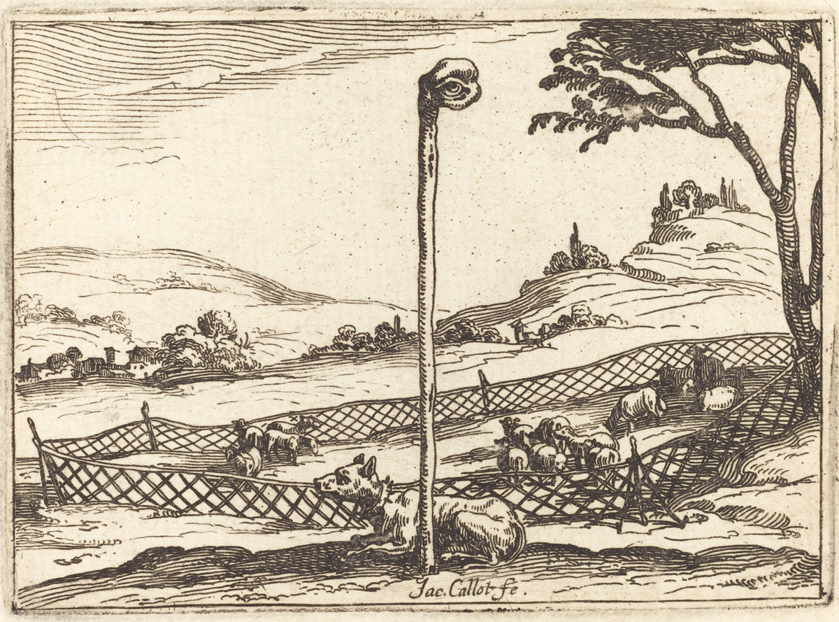 The Vigilant Eye by Jacques Callot (French, 1592 - 1635), 16X12"(A3)Poster Print