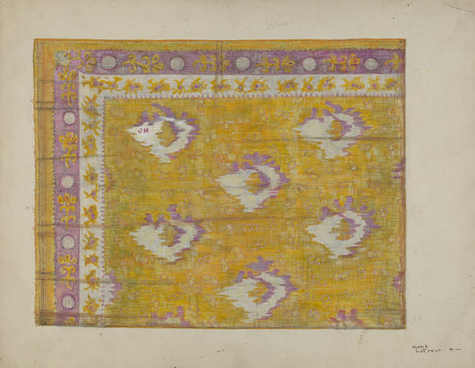 Silk Scarf by Marie Lutrell (American, active c. 1935), 16X12"(A3)Poster Print