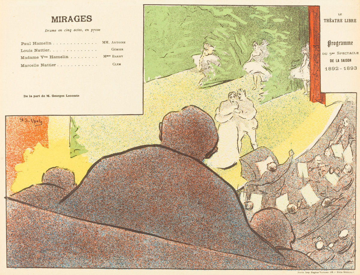 Mirages by Henri-Gabriel Ibels (French, 1867 - 1936), 16X12"(A3)Poster Print