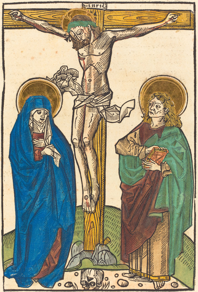 c. 1500 by German 15th Century (Christ on the Cross), 16X12"(A3)Poster Print