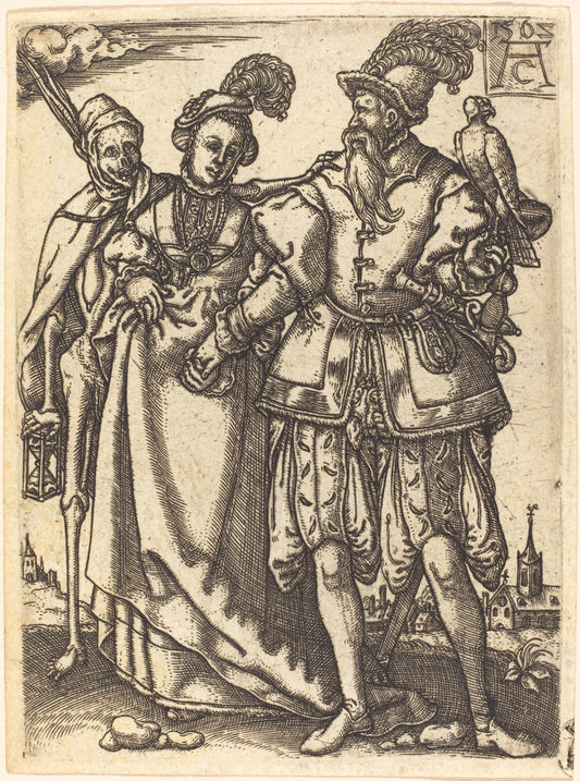 Dance of Death III by Master A.C. (German, active c. 1562), 16X12"(A3)Poster Print