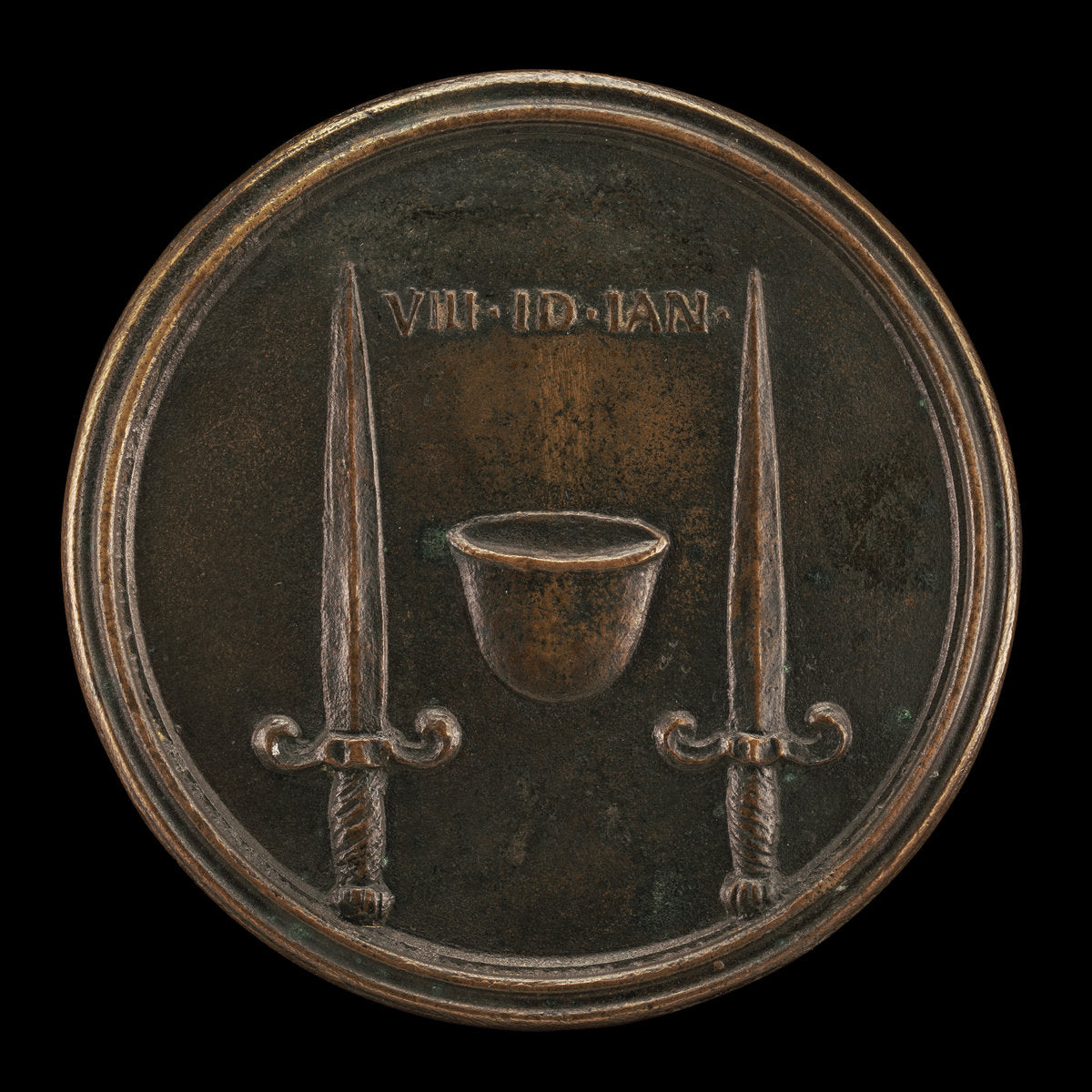 Cap of Liberty between Daggers [reverse] by Antonio Francesco Selvi (Florentine, 1679 - 1753), 16X12"(A3)Poster Print