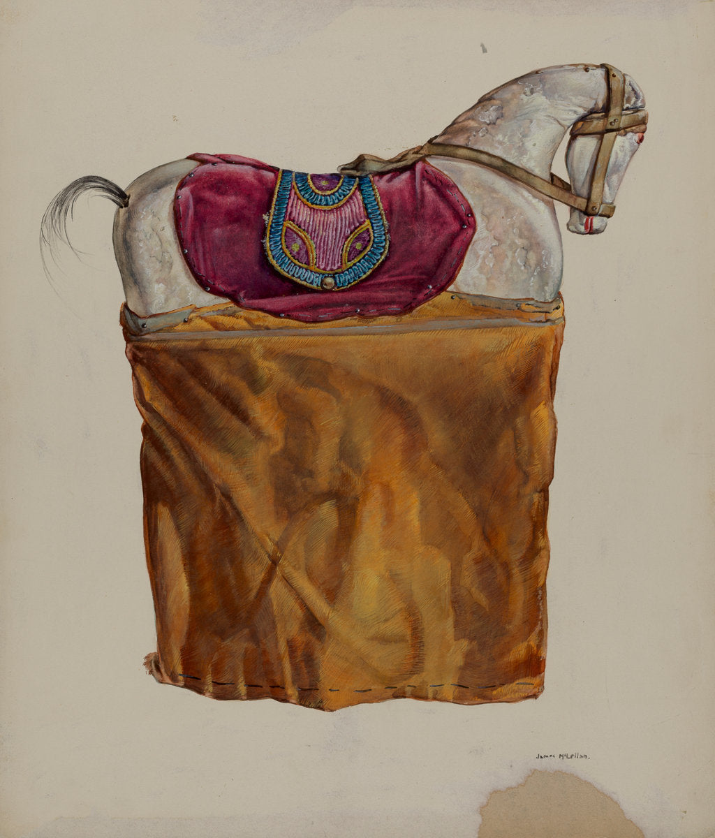 Horse Puppet by James McLellan (American, active c. 1935), 16X12"(A3)Poster Print