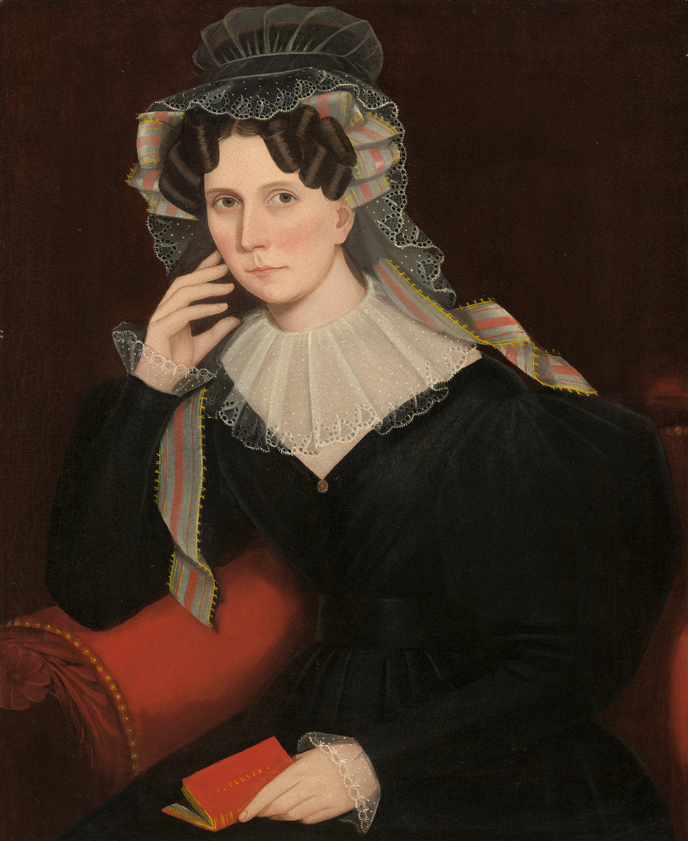 Jane Storm Teller by Ammi Phillips (American, 1788 - 1865), 16X12"(A3)Poster Print