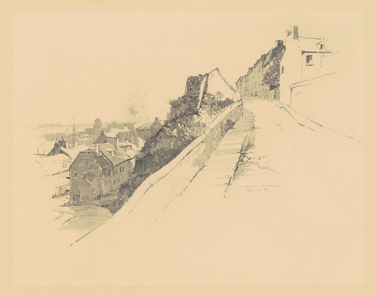 Near Hope Gate, Quebec by Charles H. Woodbury (American, 1864 - 1940), 16X12"(A3)Poster Print