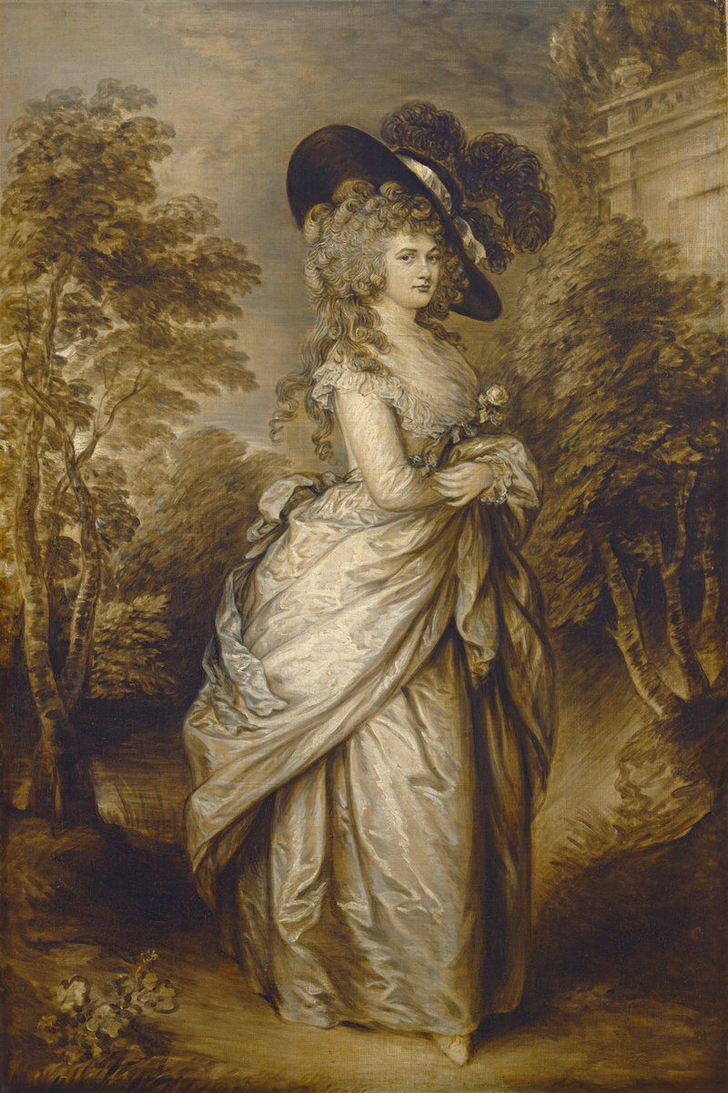 Georgiana, Duchess of Devonshire by Gainsborough Dupont (British, 1754 - 1797), 16X12"(A3)Poster Print