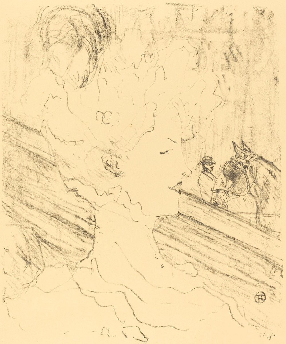 Emilienne d'Alençon by Henri de Toulouse-Lautrec (French, 1864 - 1901), 16X12"(A3)Poster Print