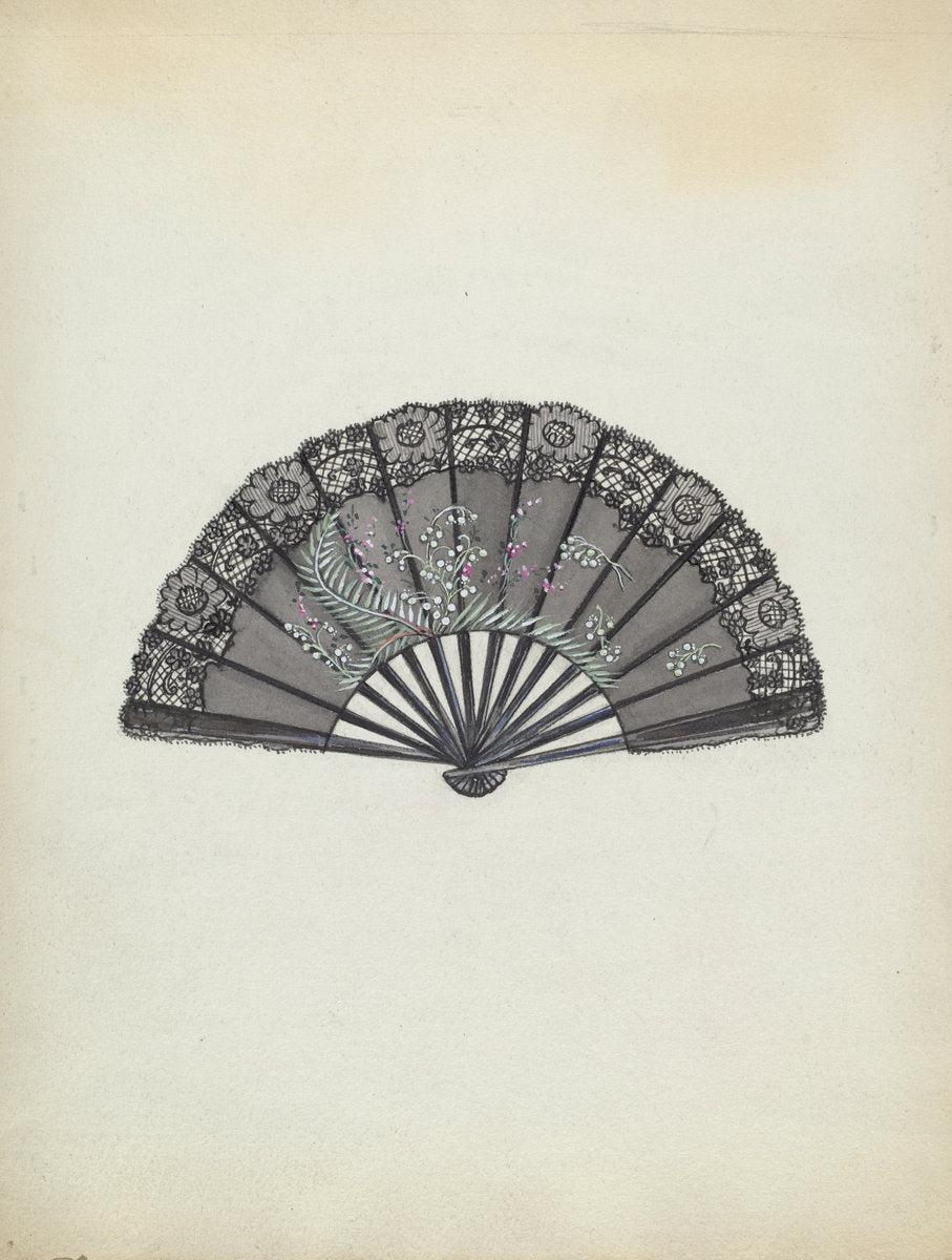 Fan by Jean Peszel (American, active c. 1935), 16X12"(A3)Poster Print