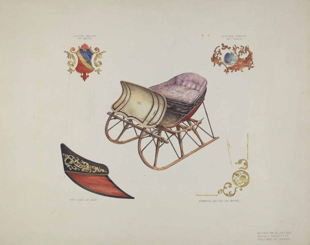 Goose Neck Cutter by Rolland Ayres (American, active c. 1935), 16X12"(A3)Poster Print