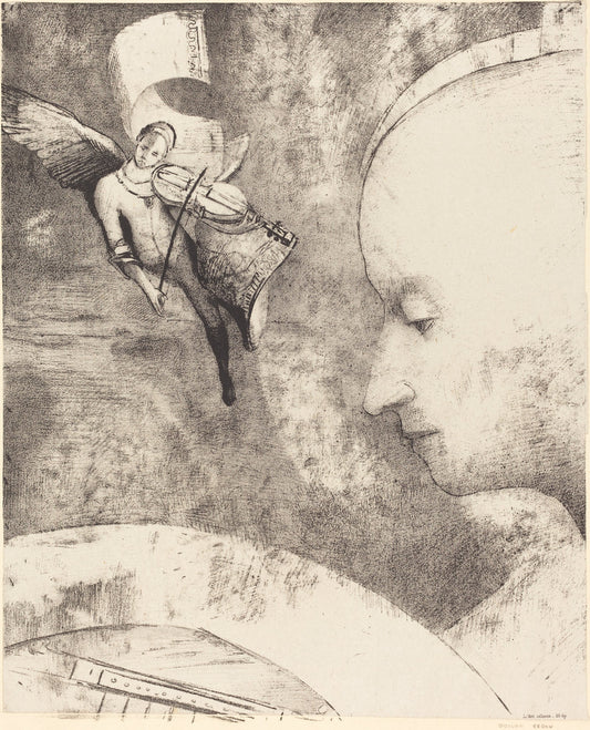 L'Art Celeste (The Celestial Art) by Odilon Redon (French, 1840 - 1916), 16X12"(A3)Poster Print