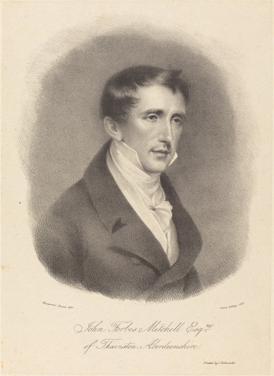 John Forbes Mitchell by M. Gauci after John James Masquerier (British (?), active c. 1810/1846), 16X12"(A3)Poster Print