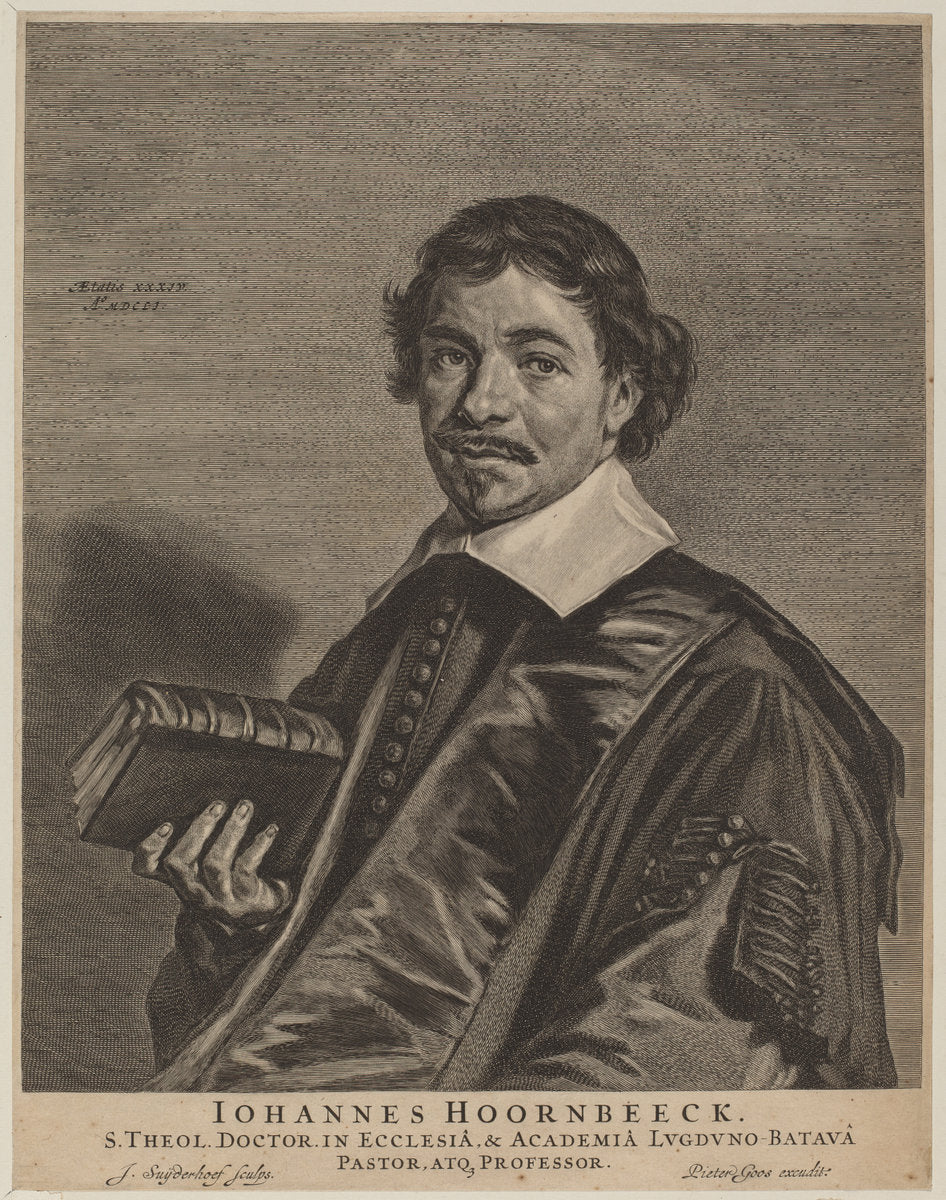Jan Hoornbeeck by Jonas Suyderhoff (Dutch, c. 1613 - 1686), 16X12"(A3)Poster Print