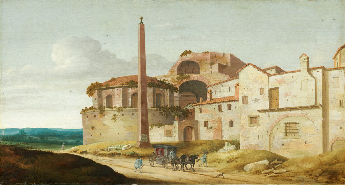 Church of Santa Maria della Febbre, Rome by Pieter Jansz Saenredam (Dutch, 1597 - 1665), 16X12"(A3)Poster Print